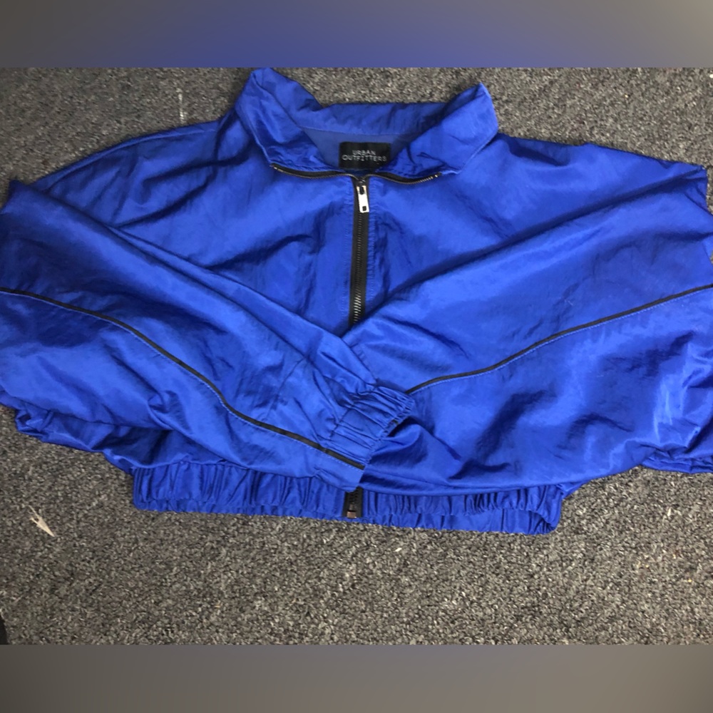 Blue Cropped Jacket